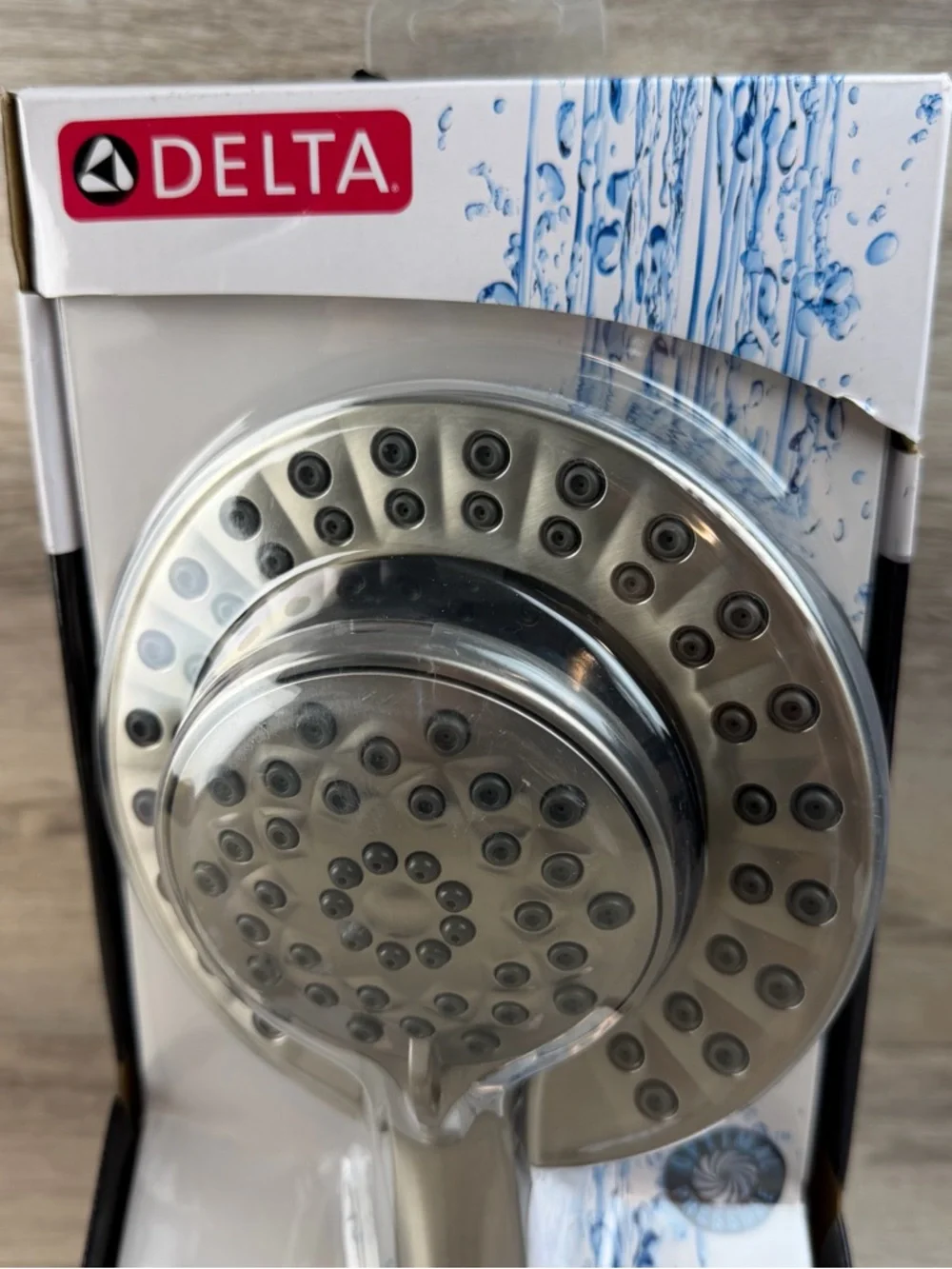 NEW Delta In2ition 2-in-1 Shower Head Brushed Nickel 4 Spray Settings 75955SN